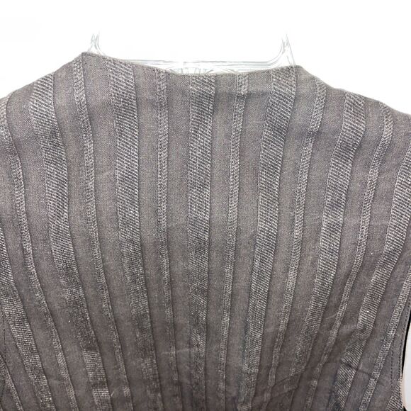 WAH Maker Men’s Western Vest Size 2XL Brown Striped Cowboy Rodeo Outdoors - Picture 9 of 12